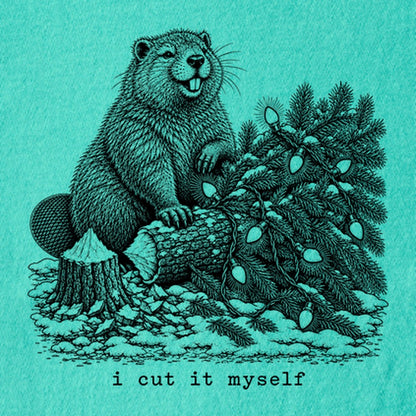I Cut It Myself Beaver Kids Cotton T-Shirt