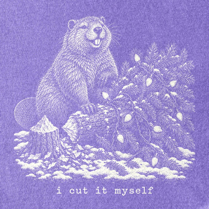 I Cut It Myself Beaver Kids Cotton T-Shirt