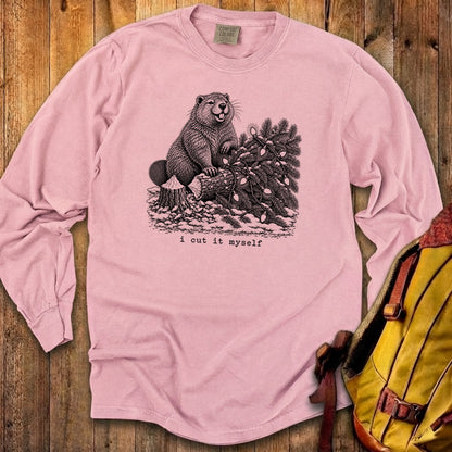 I Cut It Myself Beaver Premium Long Sleeve