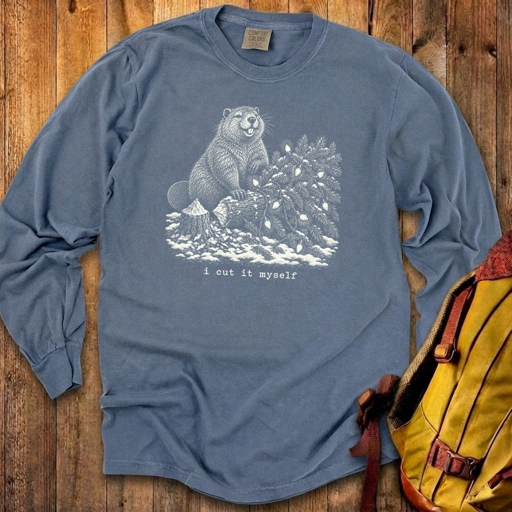 I Cut It Myself Beaver Premium Long Sleeve