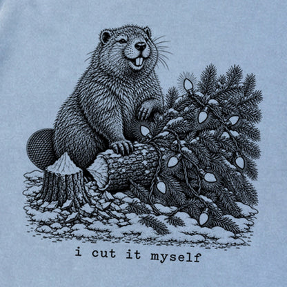 I Cut It Myself Beaver Premium Long Sleeve