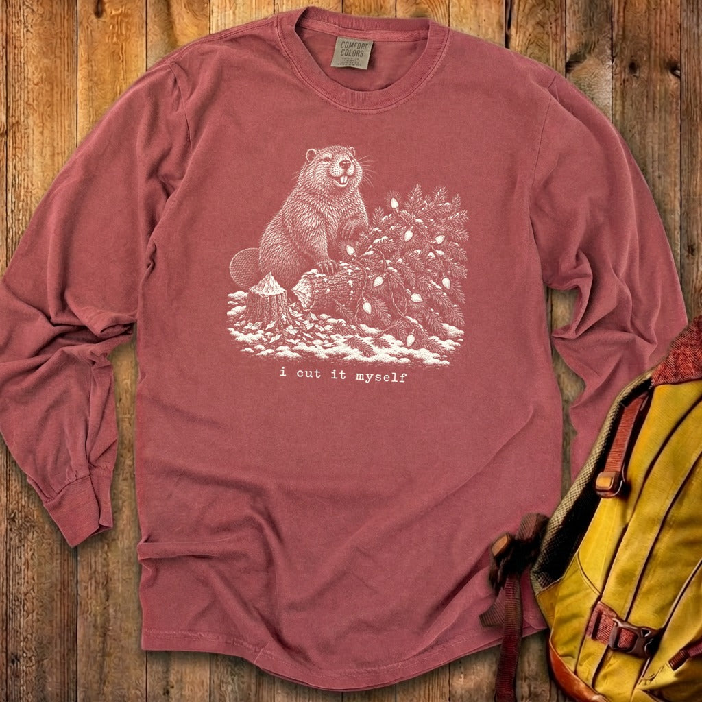 I Cut It Myself Beaver Premium Long Sleeve
