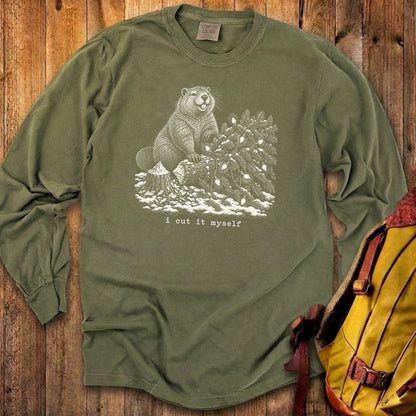 I Cut It Myself Beaver Premium Long Sleeve