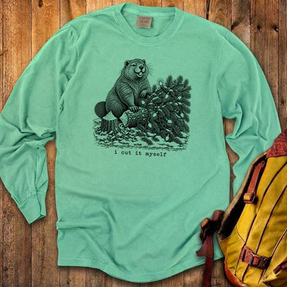I Cut It Myself Beaver Premium Long Sleeve