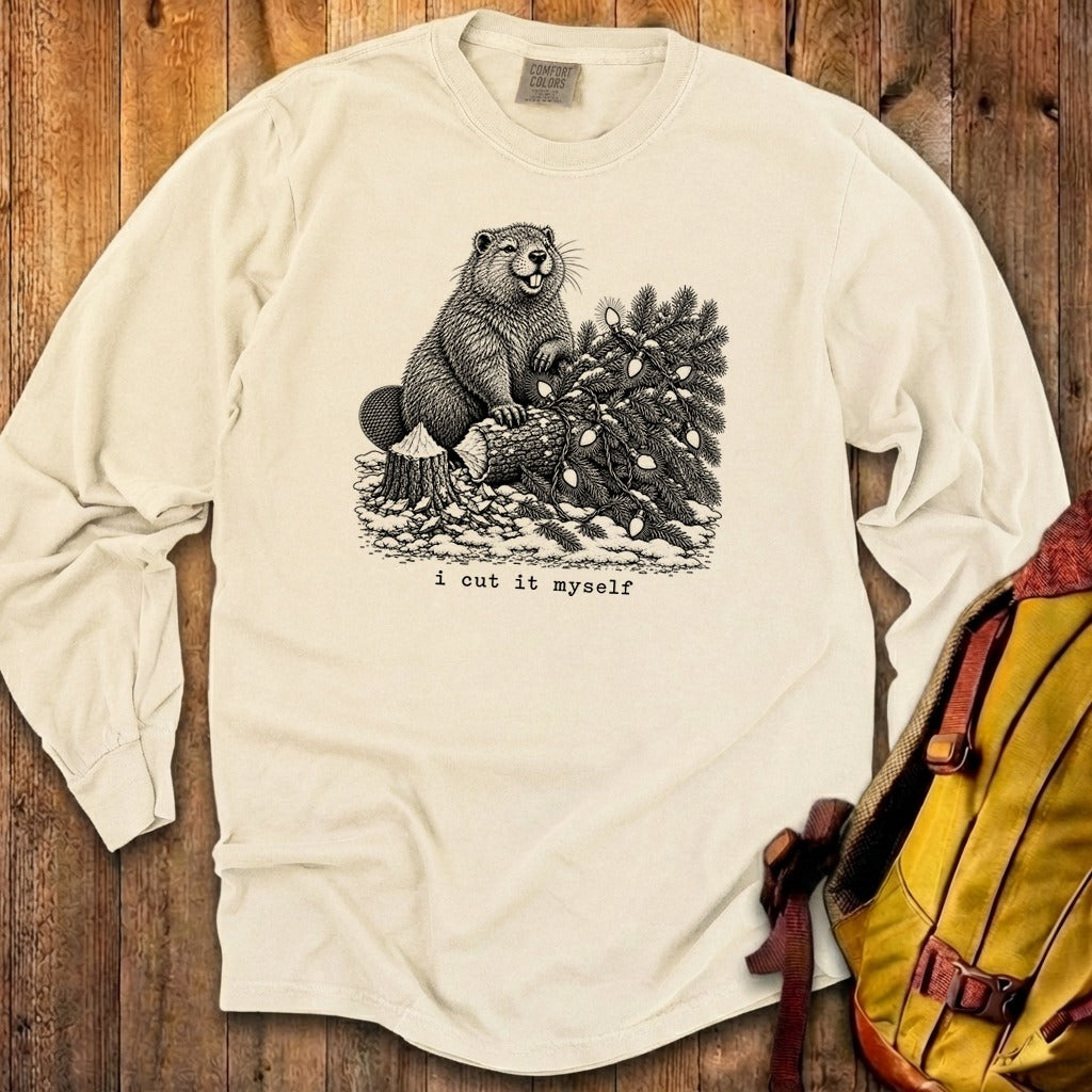 I Cut It Myself Beaver Premium Long Sleeve