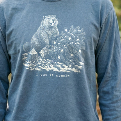 I Cut It Myself Beaver Premium Long Sleeve