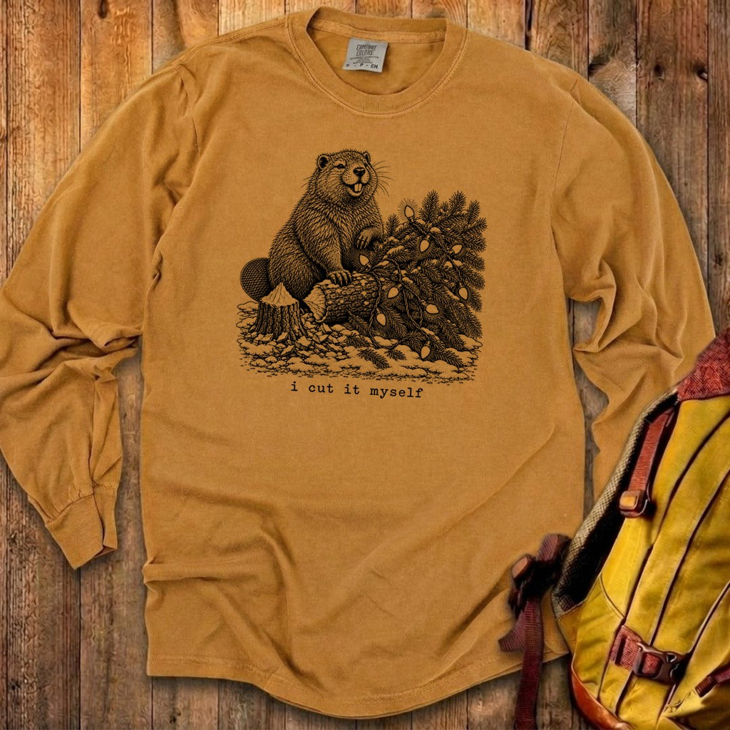 I Cut It Myself Beaver Premium Long Sleeve
