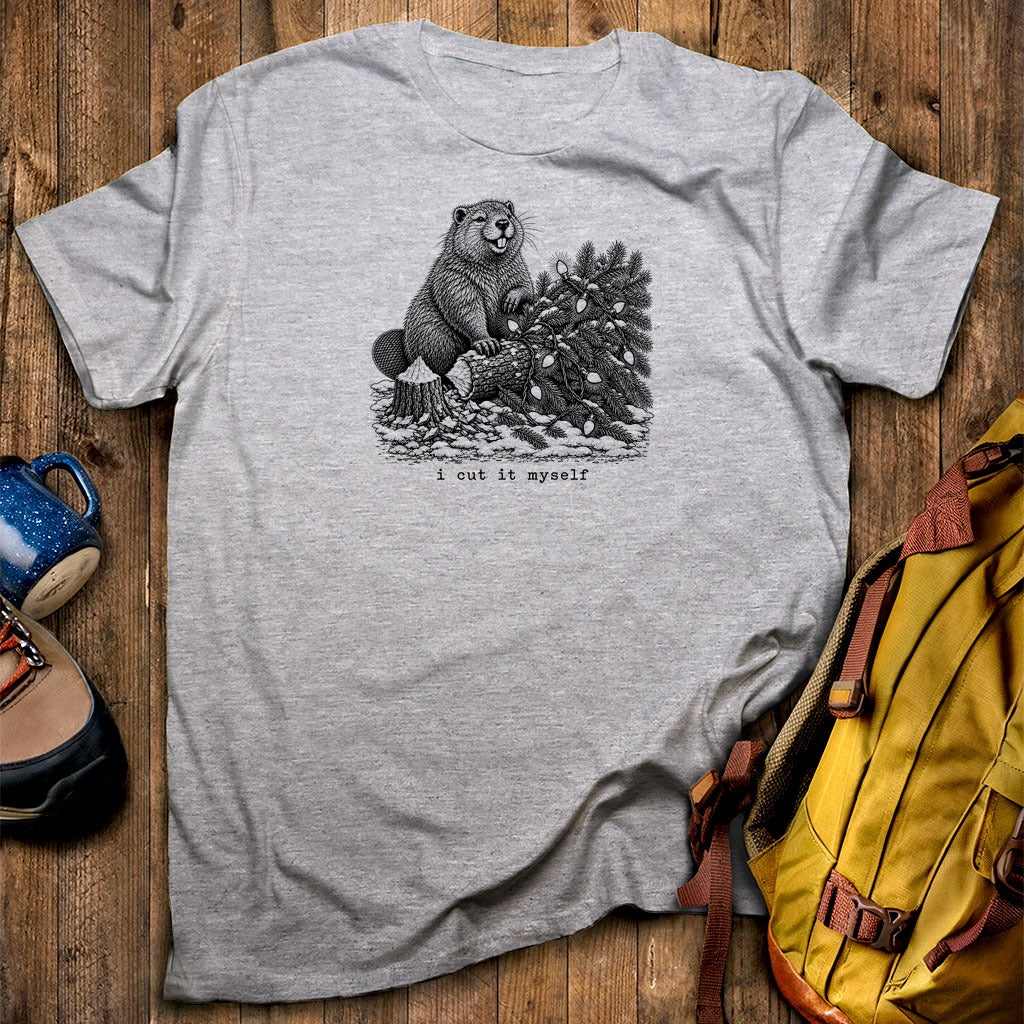 I Cut It Myself Beaver T-Shirt