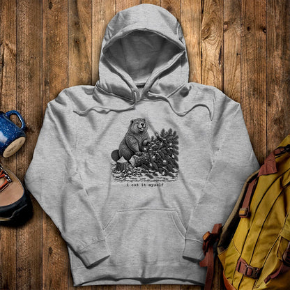 I Cut It Myself Beaver Hoodie