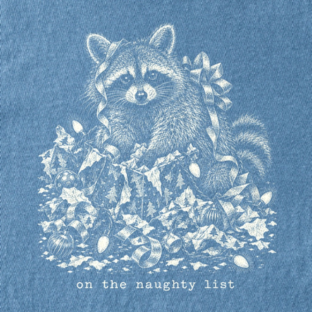On the Naughty List Raccoon Kids Cotton T-Shirt