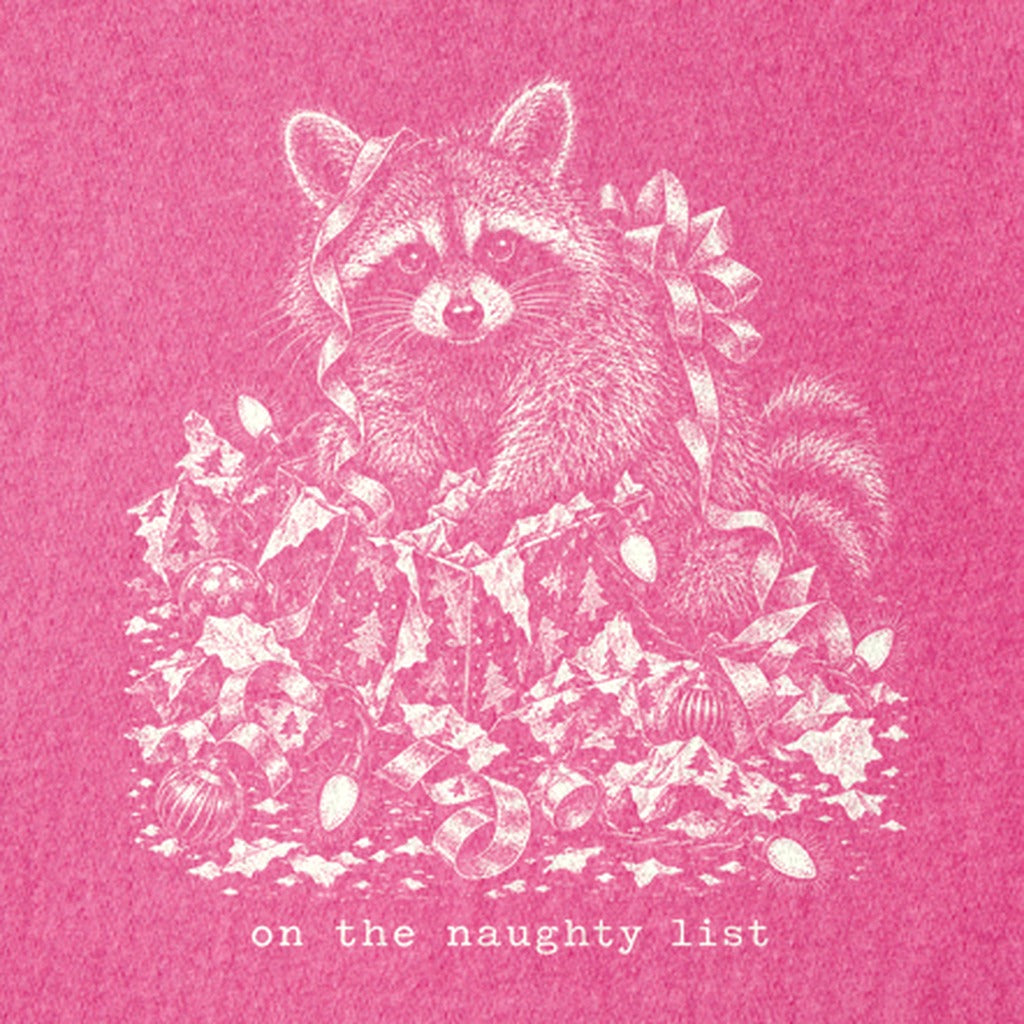 On the Naughty List Raccoon Kids Cotton T-Shirt