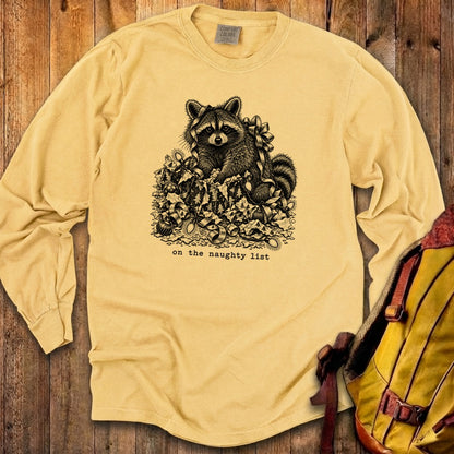 On the Naughty List Raccoon Premium Long Sleeve