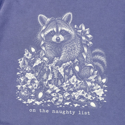 On the Naughty List Raccoon Premium Long Sleeve
