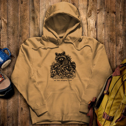 On the Naughty List Raccoon Hoodie