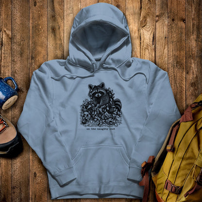 On the Naughty List Raccoon Hoodie
