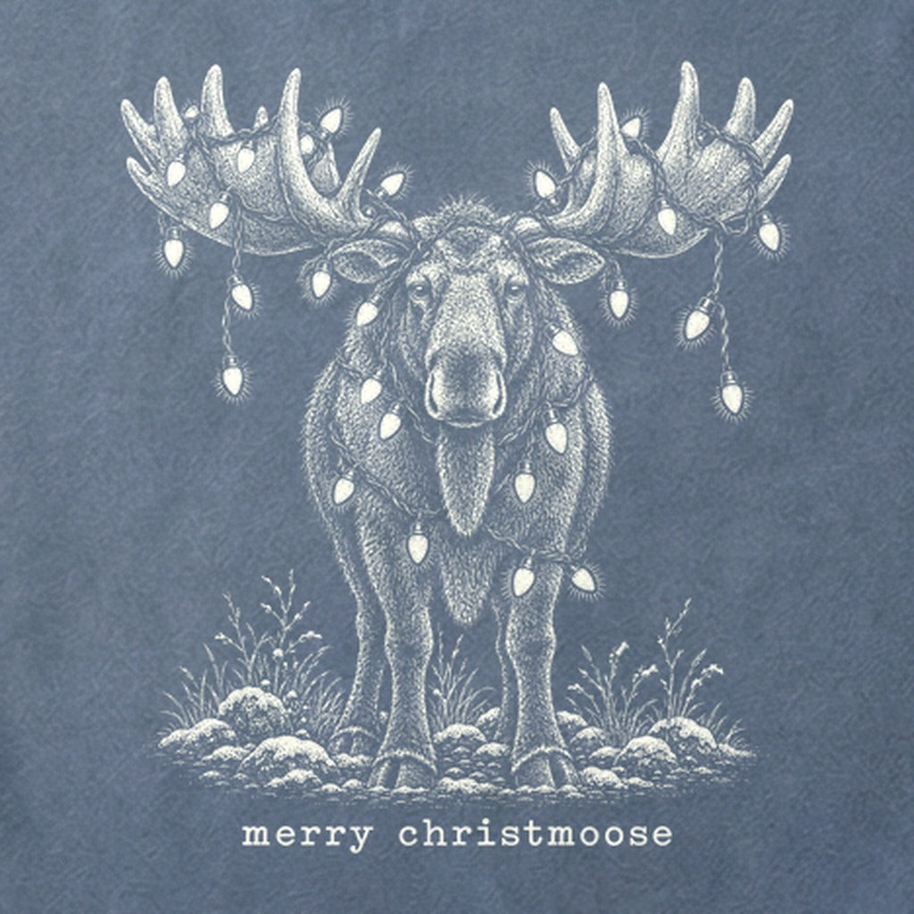 Merry ChristMoose Cotton T-Shirt