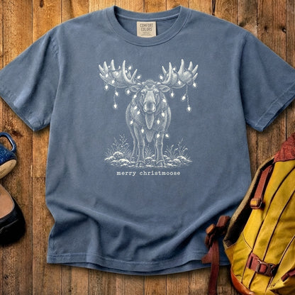 Merry ChristMoose Cotton T-Shirt