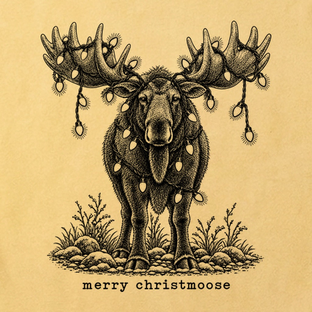 Merry ChristMoose Cotton T-Shirt