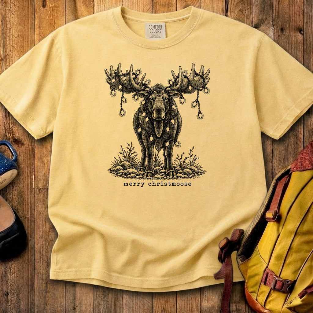 Merry ChristMoose Cotton T-Shirt