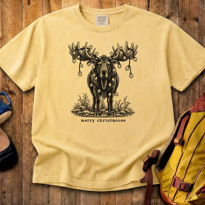 Merry ChristMoose Cotton T-Shirt