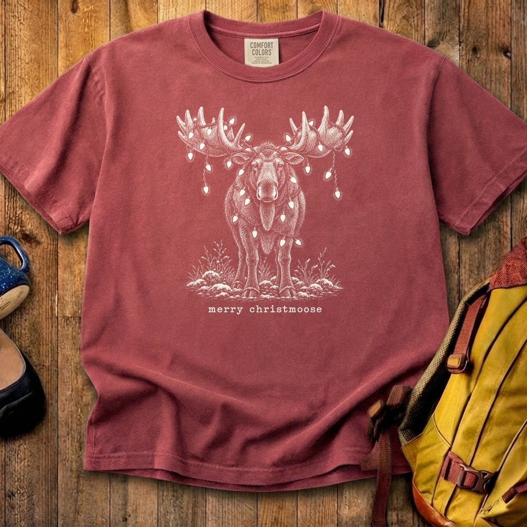 Merry ChristMoose Cotton T-Shirt