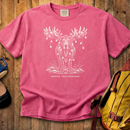 Merry ChristMoose Cotton T-Shirt