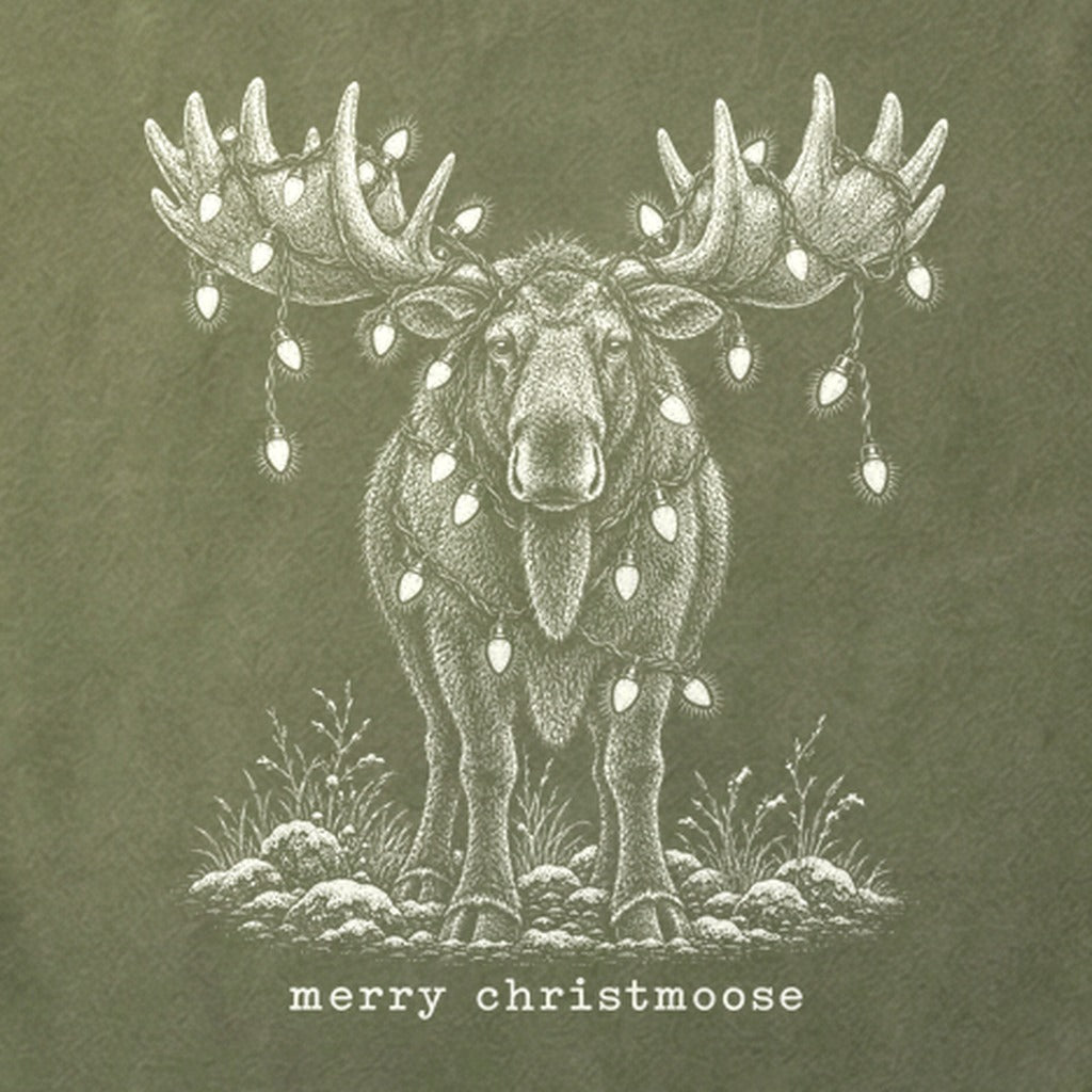 Merry ChristMoose Cotton T-Shirt