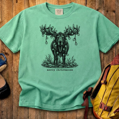Merry ChristMoose Cotton T-Shirt