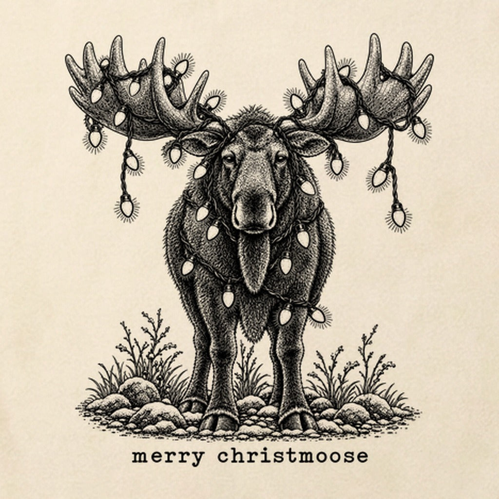 Merry ChristMoose Cotton T-Shirt