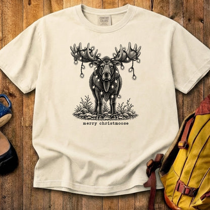 Merry ChristMoose Cotton T-Shirt