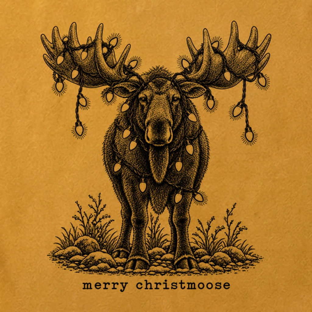 Merry ChristMoose Cotton T-Shirt