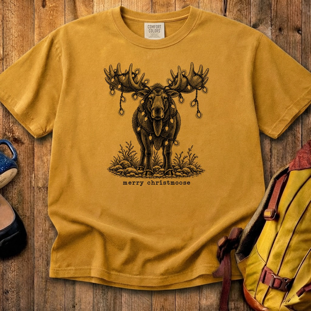 Merry ChristMoose Cotton T-Shirt