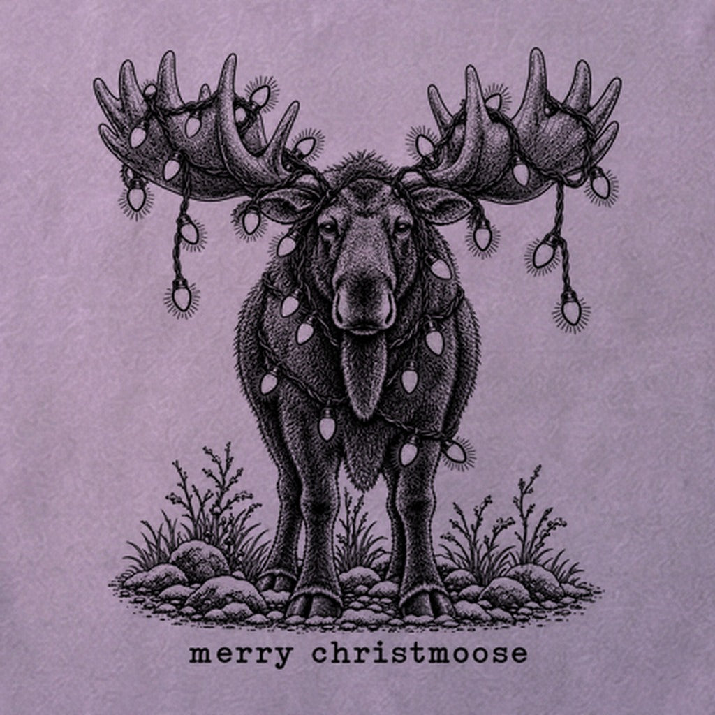 Merry ChristMoose Cotton T-Shirt