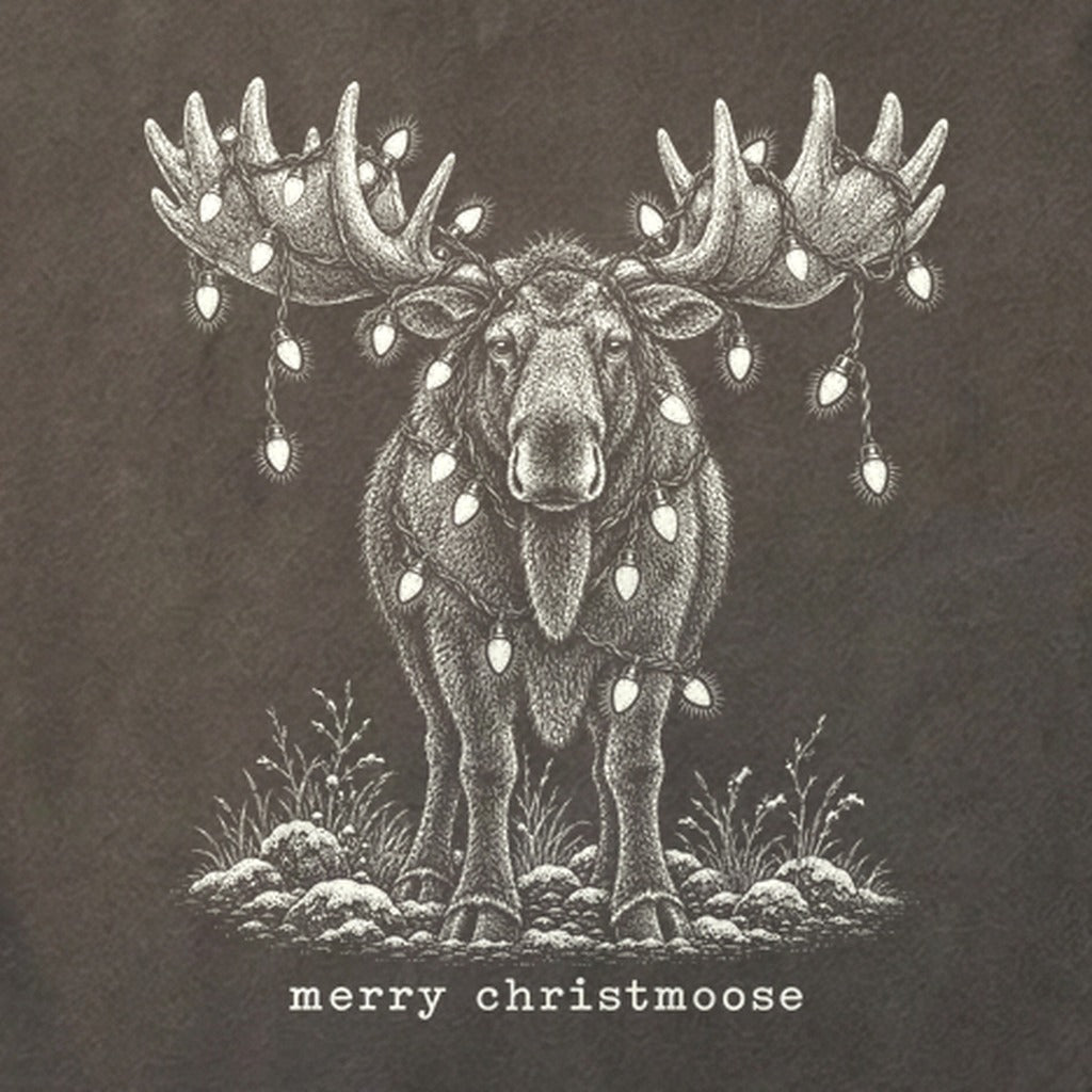 Merry ChristMoose Cotton T-Shirt