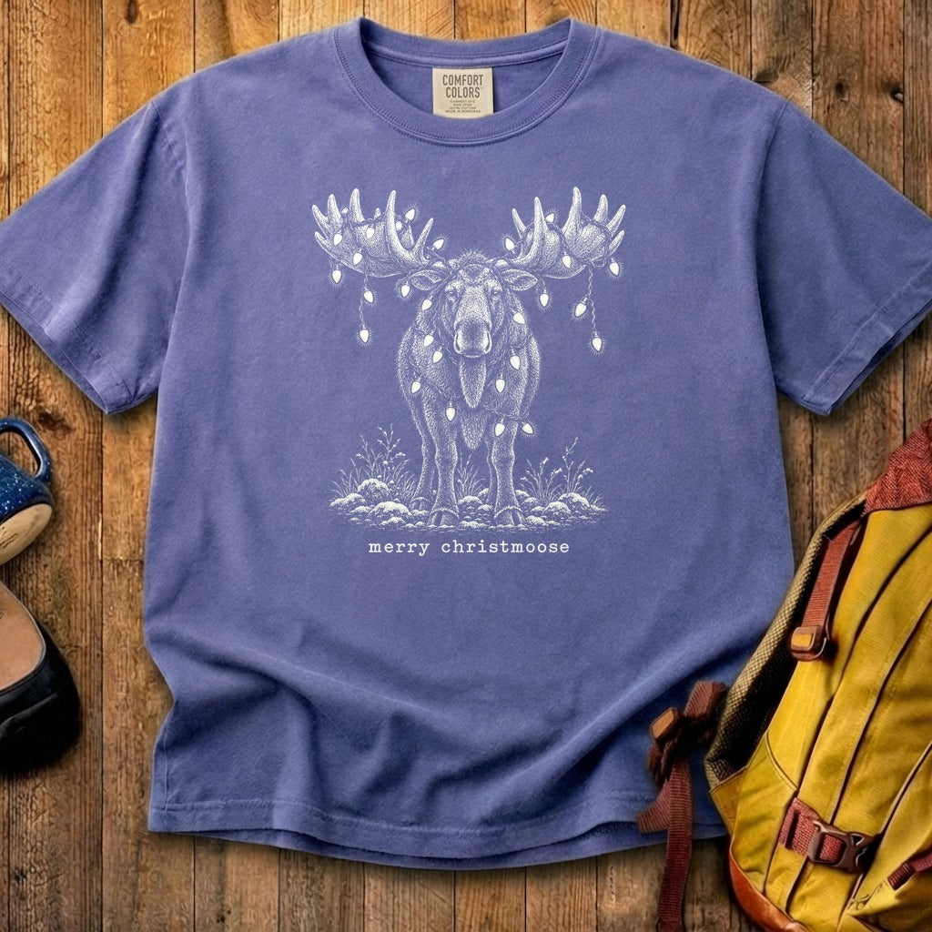 Merry ChristMoose Cotton T-Shirt