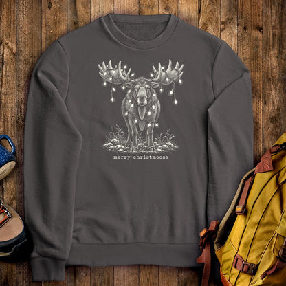 Merry ChristMoose Crewneck Sweatshirt