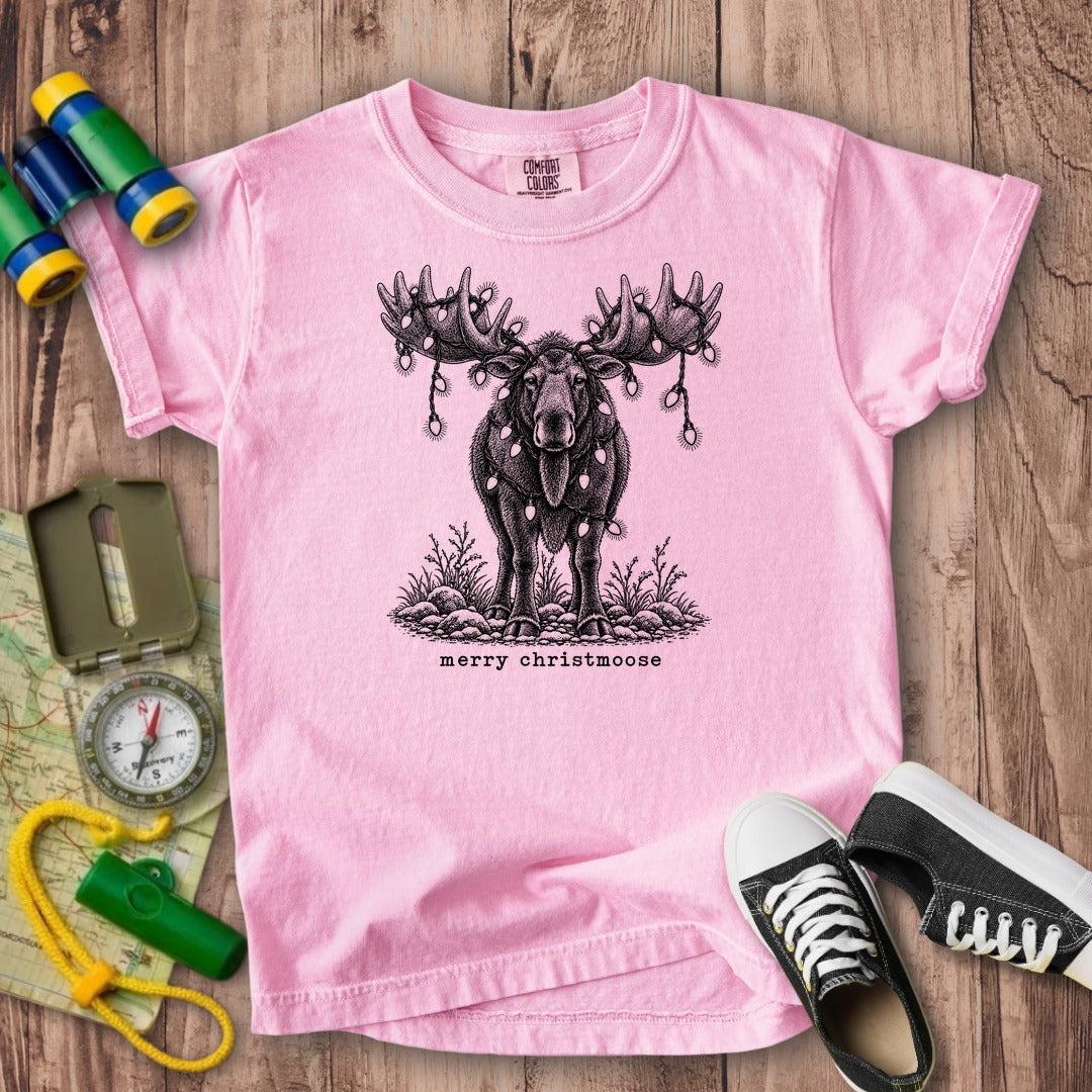 Merry ChristMoose Kids Cotton T-Shirt