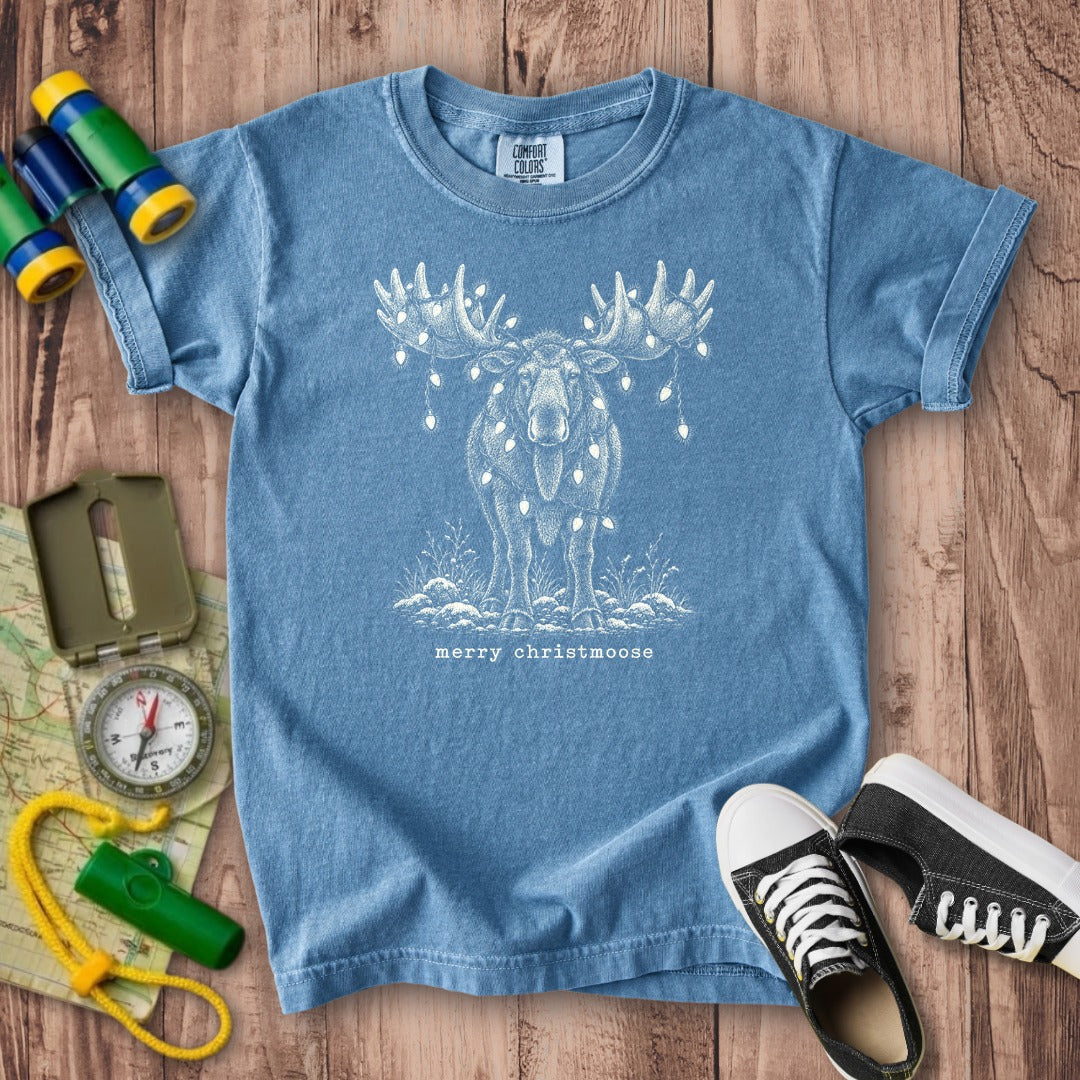 Merry ChristMoose Kids Cotton T-Shirt