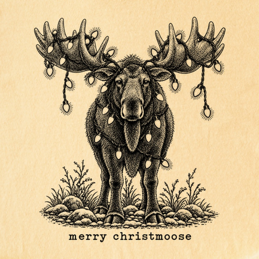 Merry ChristMoose Kids Cotton T-Shirt