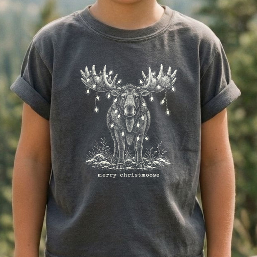 Merry ChristMoose Kids Cotton T-Shirt