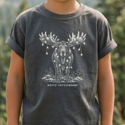 Merry ChristMoose Kids Cotton T-Shirt