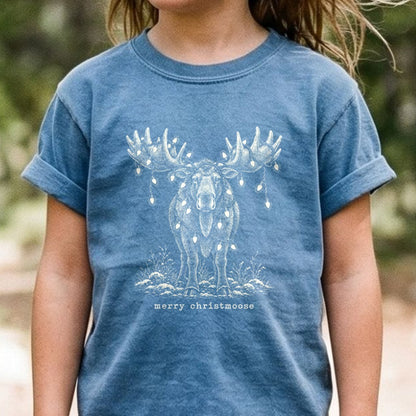 Merry ChristMoose Kids Cotton T-Shirt