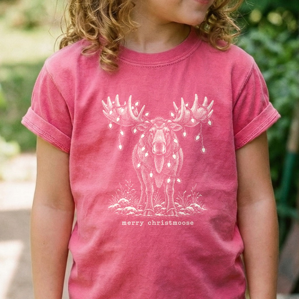 Merry ChristMoose Kids Cotton T-Shirt