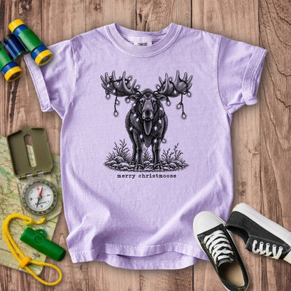Merry ChristMoose Kids Cotton T-Shirt
