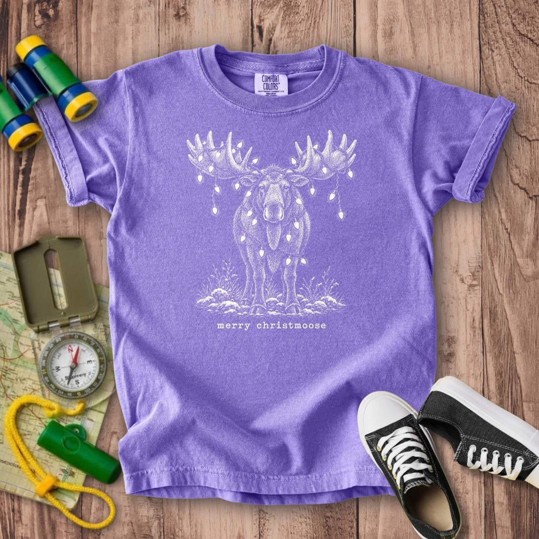 Merry ChristMoose Kids Cotton T-Shirt