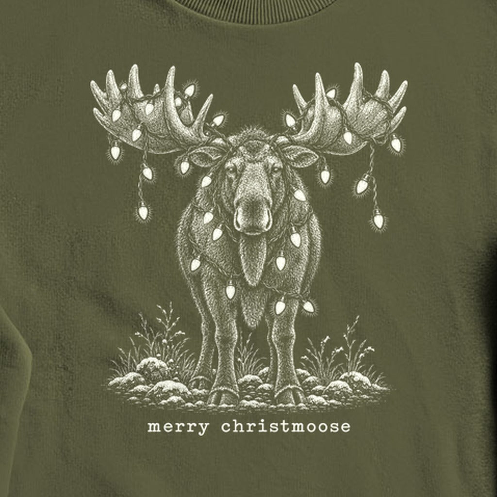 Merry ChristMoose Crewneck Sweatshirt