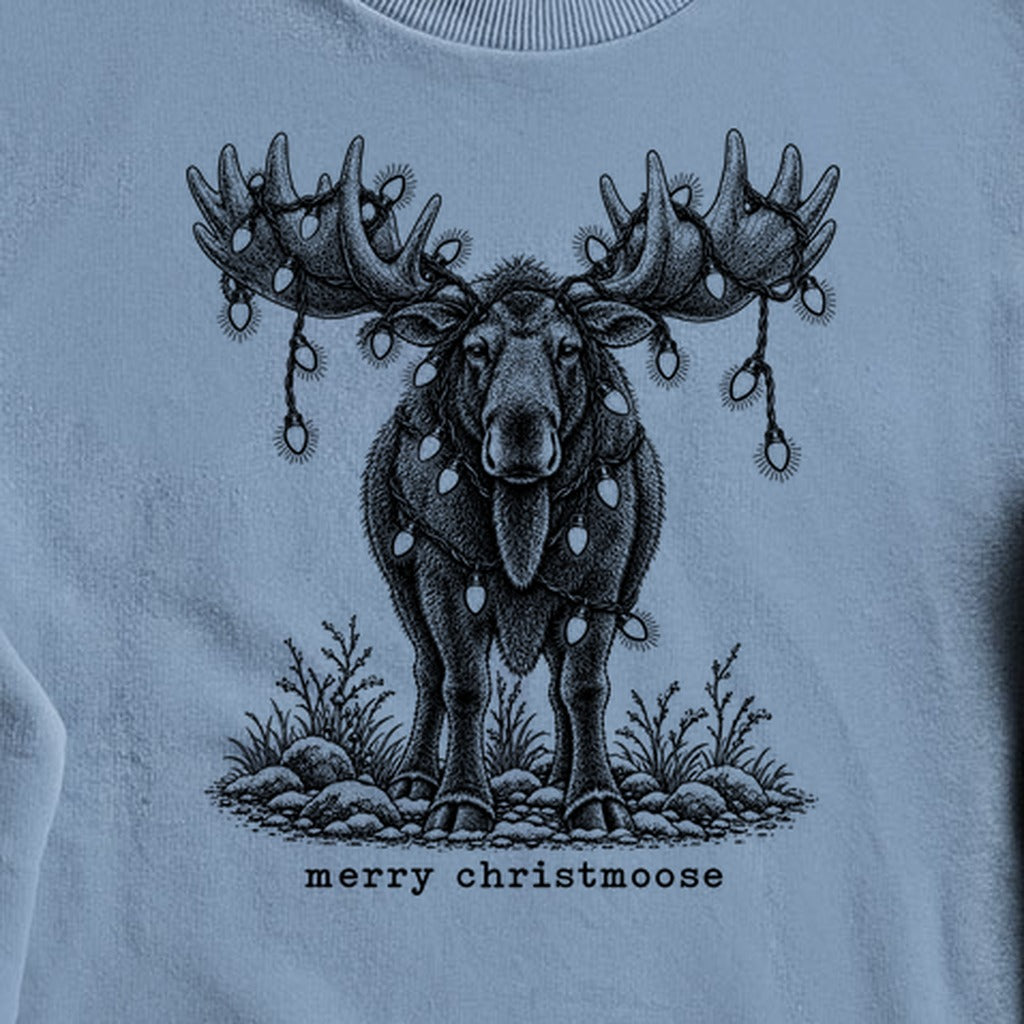 Merry ChristMoose Crewneck Sweatshirt