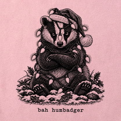 Bah Humbug Badger Cotton T-Shirt