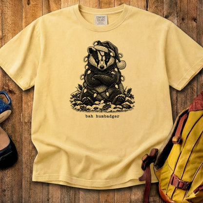 Bah Humbug Badger Cotton T-Shirt