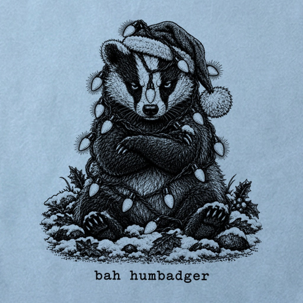 Bah Humbug Badger Cotton T-Shirt